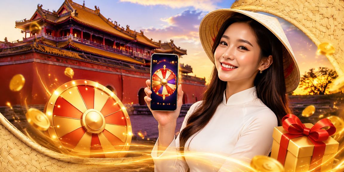 Bàn roulette casino với nón lá truyền thống Việt Nam tại Huế