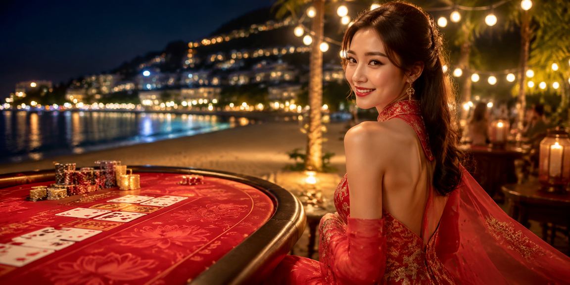 Bàn chơi baccarat tại lễ hội casino Sapa với không khí sôi động