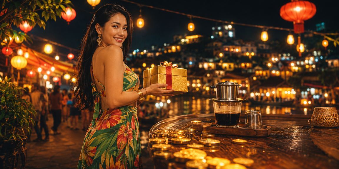 Người chơi kiểm tra kết quả xổ số và ưu đãi trực tuyến tại Sapa bên ly cà phê